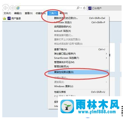 雨林木風(fēng)win10系統(tǒng)設(shè)置IE11兼容性視圖方法教程